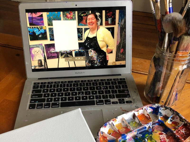 Paint and Sip Sip and Paint Classes Online ClassBento